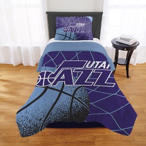 Sweet Home Collection NBA Utah Jazz Comforter & Pillow Sham Set - 1 of 3