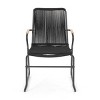 Set of 2 Rope Weave Outdoor Club Chairs,Modern Iron Frame Patio Chair with Woven Design,Club Chair for Garden or Balcony-Cuddlewood - 4 of 4
