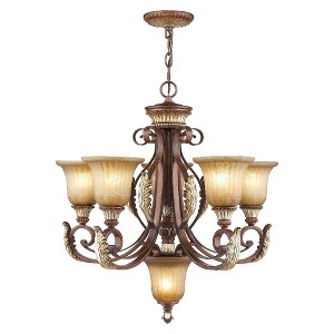 Livex Lighting Villa Verona 5 - Light Chandelier in  Verona Bronze/Aged Gold Leaf - 1 of 4