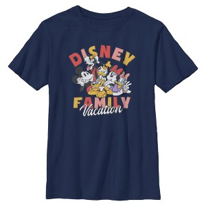 Boys Mickey & Friends Family Vacation T Shirt - 1 of 4