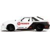 1989 Ford Mustang GT "Texaco" White and Matt Black with Graphics "Bigtime Muscle" Series 1/24 Diecast Model Car by Jada - 4 of 4