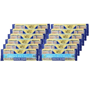 Edward & Sons Unsalted Sesame Brown Rice Snaps - Case of 12/3.5 oz - 1 of 4