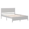 Buzz & Bloom Platform Bed Frame with Chevron Headboard and Footboard and Wood Slat Foundation - 2 of 4