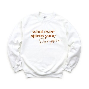 Simply Sage Market Women's Graphic Sweatshirt Whatever Spices Your Pumpkin - 1 of 4