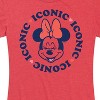 Women's - Disney - Minnie Iconic Repeated Short Sleeve Graphic T-Shirt - 2 of 4