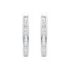 Gilded 1/4 to 1 Cttw Natural Diamond Hoop Earrings in Sterling Silver or 14KT Gold-Plated, Elegant & Ethical Jewelry for Women, Gift Box Included - 2 of 4
