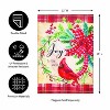 Evergreen Cardinal Joy Burlap Garden Flag 12 x 18 Inches Indoor Outdoor Decor - 4 of 4
