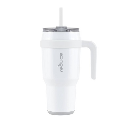 Reduce Cold 1 Vacuum Insulated 40oz Mug / Tumbler 3-in-1 Lid White / Grey  (read)