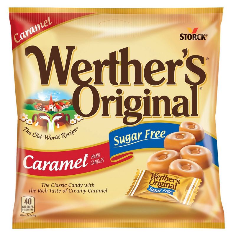 Werther&#39;s Original Sugar Free Caramel Hard Candy - 17.5oz, 1 of 4