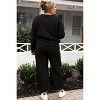 I am a Fashion Junky Double Take Full Size Textured Long Sleeve Top and Drawstring Pants Set - 2 of 4