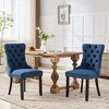 CENGHU Modern Upholstered Dining Chairs Set of 2, High-end Tufted Solid Wood Kitchen Side Chairs with Wood Legs Nailhead Trim - 2 of 4
