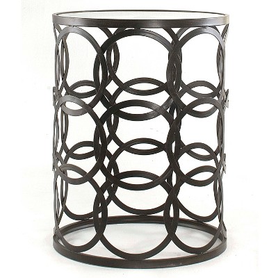 Interlocking Circles Side Table Bronze - FirsTime