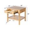 Christopher Knight Home Orvian Rubber Wood Rectangle End Table with Drawer - 3 of 4