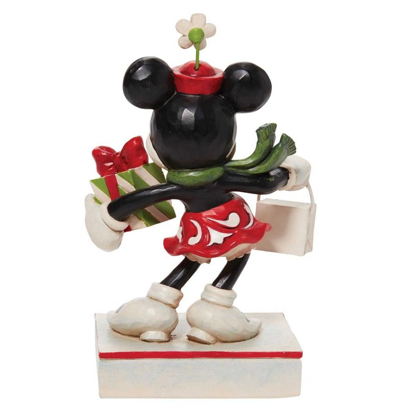 Jim Shore 5.25 In Holiday Glamour Minnie Mouse Disney Figurines, 3 of 4