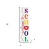 HomeRoots 36" White And  Red Solid Wood Welcome To School Porch Sign - 3 of 4