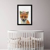 Wynwood Studio 15"x21" Cute Baby Fox Animals Framed Art Print: Modern Decor, Digital Zoo/Wildlife, Black Frame, Wall Mounted - 3 of 4