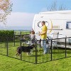 Dog Playpen for Large Medium Small Dogs, Heavy Duty Metal Dog Fence with Gate, Portable & Fold up Puppy Exercise Pen for Yard, Garden, RV Camping - 2 of 4
