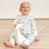 Organic Convertible Zip Romper - Checkered - 2 of 3