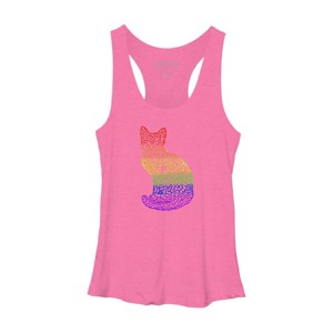 Adult Design By Humans Pride Rainbow Cat Maze By MisoKnotty Racerback Tank Top - 1 of 2