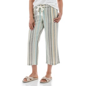 Aventura Clothing Women's Stripe Monterey Crop Pant - 1 of 4