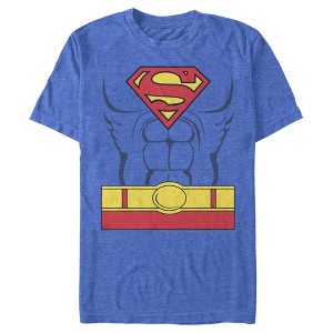 Men's Superman Hero Costume T-Shirt - 1 of 4
