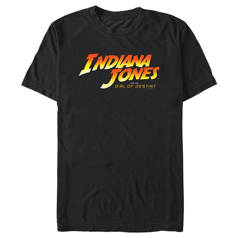 Men's Indiana Jones and the Dial of Destiny Official Movie Logo T-Shirt, 1 of 6