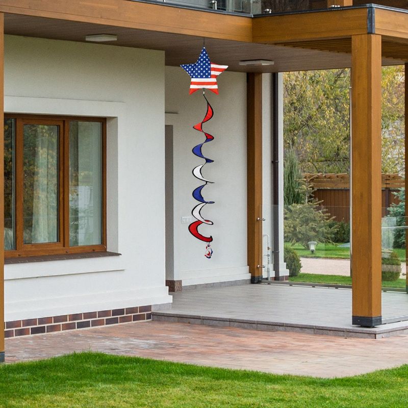 Northlight 51" Americana Stars and Stripes Outdoor Wind Spinner, 2 of 6
