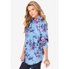 Roaman's Women's Plus Size Long Sleeve Kate Big Shirt - 4 of 4