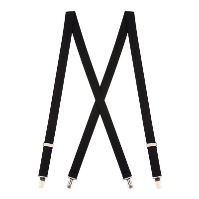 Suspender Store 1" Clip X-Back Suspenders – Black