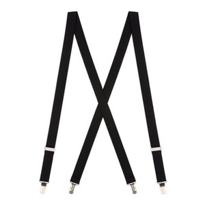 Suspender Store 1" Clip X-Back Suspenders – Black - 1 of 4