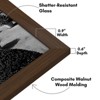Americanflat 11x17 Walnut Picture Frame, Legal Sized Paper Display. Shatter-Resistant Glass. Hanging Hardware Included - 3 of 4