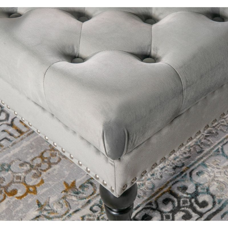 Isabelle Square Tufted Ottoman - Linon, 6 of 15