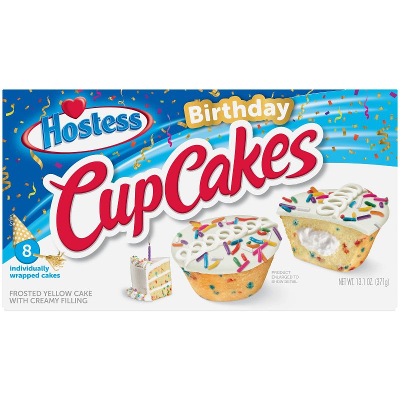 Hostess Birthday Cupcakes - 8ct/13.1oz., 1 of 14