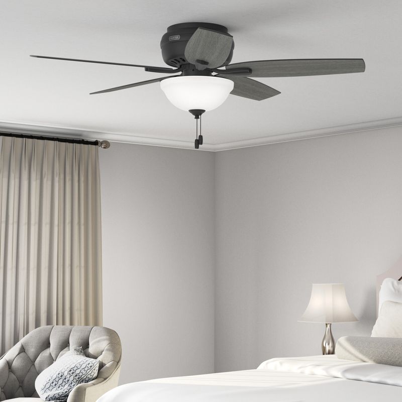 52" Newsome Low Profile Ceiling Fan (Includes LED Light Bulb) - Hunter Fan, 5 of 18