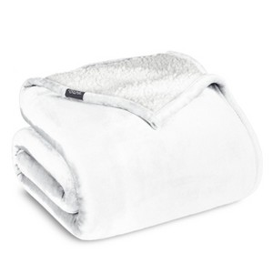 Faux Shearling Fleece Blanket by Bare Home - 1 of 4