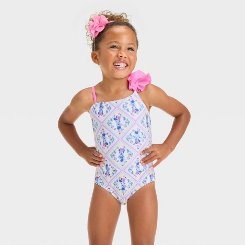 Baby Girls Minnie Mouse One Piece Swimsuit Pink 12m Target