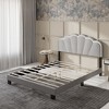 Famapy Queen Size Upholstered Bed Frame with USB Ports & LED Headboard,TB117-Tested Fabric,Style+Safe,Multiple Headboard Styles,Bedroom Centerpiece - 2 of 4