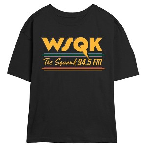Juniors Stranger Things Radio The Squawk WSQK T Shirt - 1 of 4