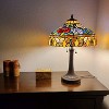 Amora Lighting Tiffany Style Banker's Vintage-Inspired Table Lamp 23 Inch Tall - 2 of 4