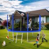 NAYSAYE Trampoline 12FT for Kids and Adults with Basketball Hoop and Safety Net for Outdoor Fun, Blue, 144.09"*102.75"*120.00" - 2 of 4