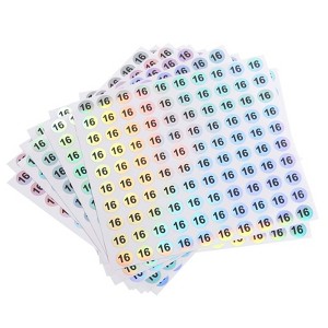 Unique Bargains Office Home Warehouse Self-Adhesive Reflective Sticker 10 Sheets - 1 of 4