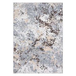 Bohemian Abstract Area Rugs Washable Non-Slip Backing Modern Soft Decor Rug Carpet Low Pile Durable Floor Mat Home Living Room - 1 of 4