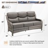 Gymojoy Outdoor Wicker Sofa PE Rattan Patio Couch Sofa for Garden - 2 of 4
