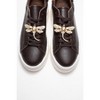 Laren - Brown Leather Buckle Sneakers (Women) | Forever & Always Shoes - 3 of 4