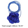 Unique Bargains Satin Rose Flower Adjustable Waist Belt 1 Pc - 2 of 4
