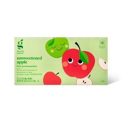 Organic Applesauce Pouches - Apple Mango - 12ct - Good & Gather™ : Target