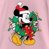 Girl's Mickey & Friends Christmas Wreath Mickey Mouse T-Shirt - image 2 of 4