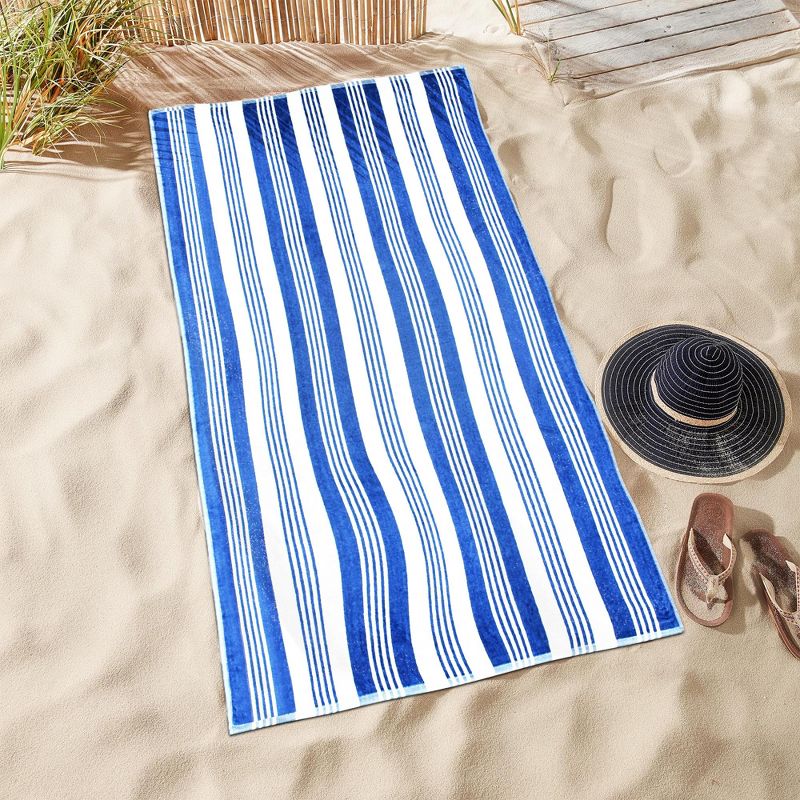 Cotton Hibiscus Flower Oversized Beach Towel by Blue Nile Mills, 2 of 8