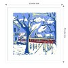 Amanti Art Mayrhofen Trees with Snow by Charlotte Orr Wood Framed Wall Art Print 25 in. x 25 in. - 4 of 4