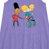Girls' - Hey Arnold! - HA Air Guitar Graphic Sleeveless Aline Dress - 2 of 3